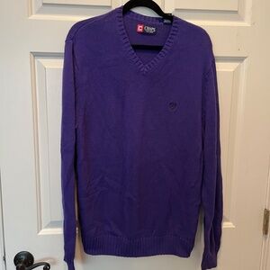 Lot of 6 Mens Large Pullover Sweaters Murano,Chaps,Jantzen,IZOD,Saddlebred